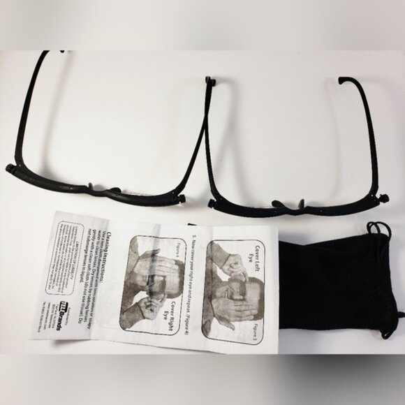Dialvisionblack Adjustable Focus Reading Glasses Two Pairs - Picture 2 of 4